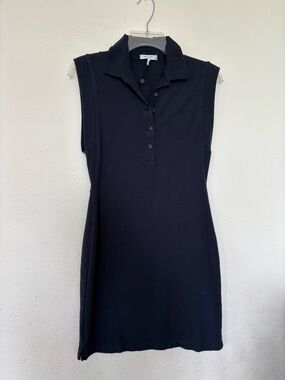 rag & bone Sleeveless Polo Dress - Navy Blue